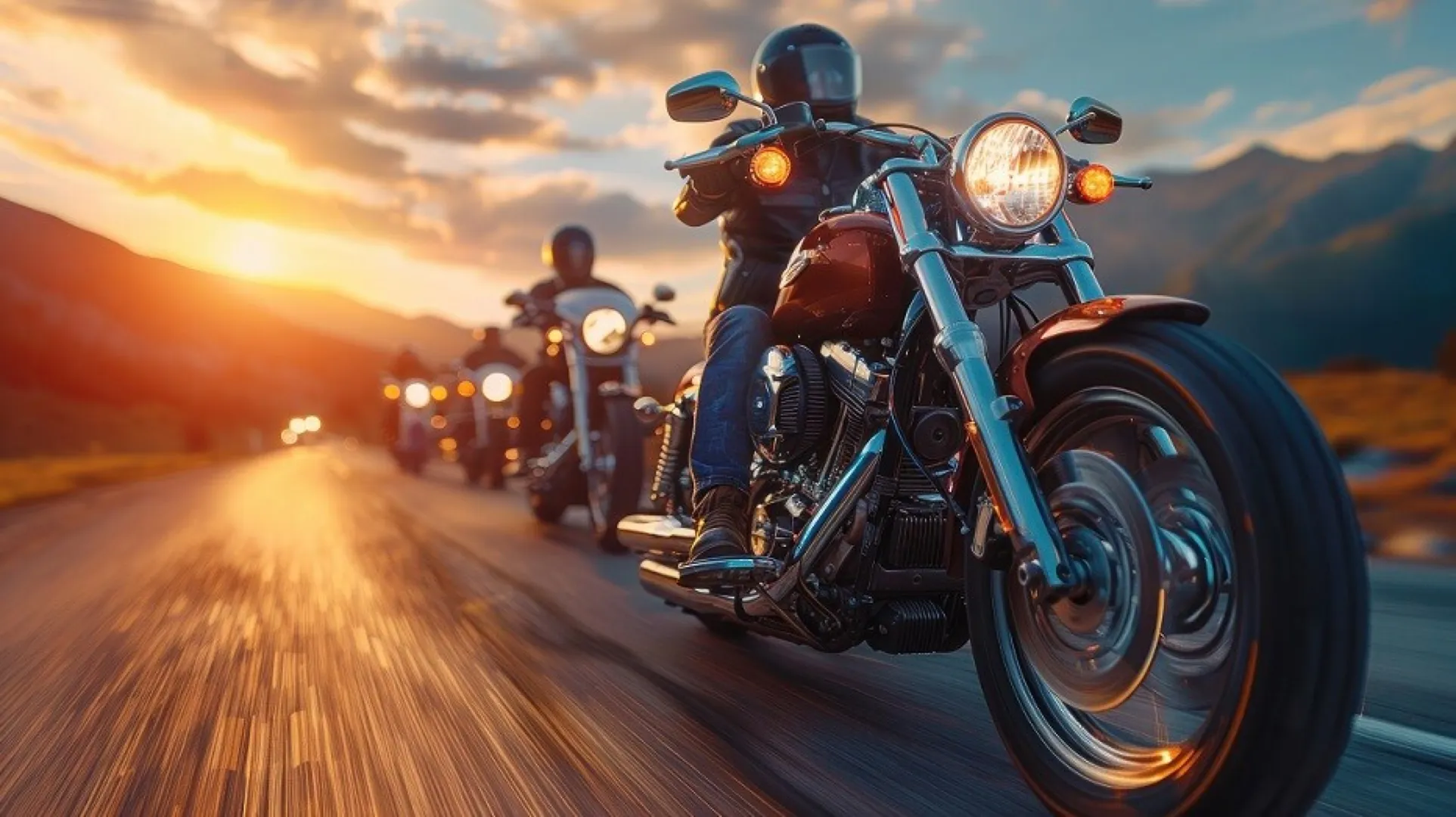 Motorcycles Stock Image from Illinois Harley Davidson on Must-See Biker Bars in the US
