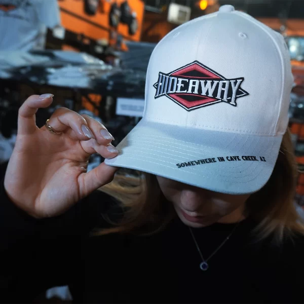 White Hideaway Flex Fit Hat